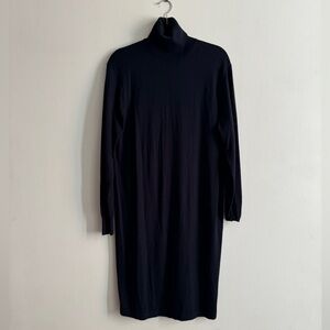 BLACK TURTLENECK DRESS